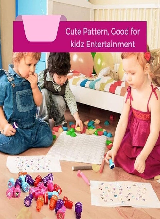 PEACORA10Pc Stamps for Kids- Fancy Stationery Items for Kids Motivation and Reward, Emoji Stamps for Kids, Smiley Emoji Stamps Set for Kids Teachers (Multicolors) - Image 4